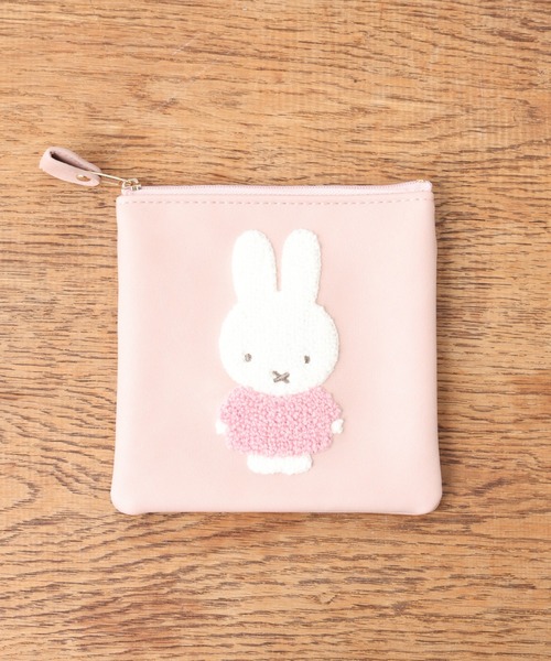 Miffy（ ミッフィー）の「miffy スクエアポーチ（ポーチ・レディース・ホワイト/ブラウン/マルチ・フリー）」の7枚目の写真