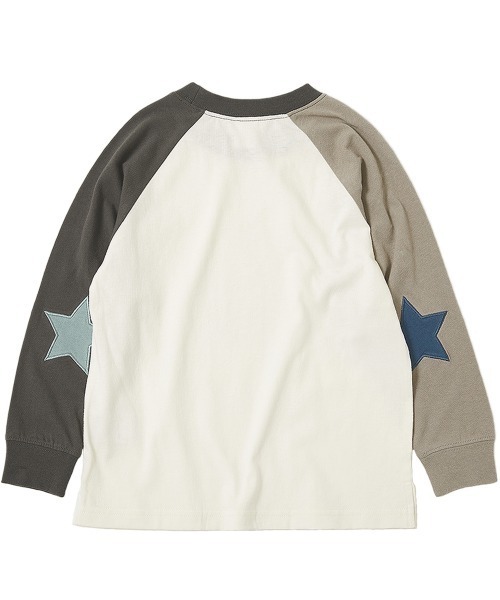 devirock(デビロック)の「エルボーパッチ 長袖Tシャツ(Tシャツ/カットソー・キッズ・オフホワイト/スミクロ/グレー系その他/オレンジ系その他/ブルー系その他/ブルー系その他3/ブルー系その他2/ホワイト系その他/その他9/その他10/その他11/その他12・160cm/130cm/110cm/120cm/100cm/150cm/140cm)」の14枚目の写真