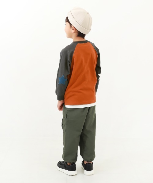 devirock(デビロック)の「エルボーパッチ 長袖Tシャツ(Tシャツ/カットソー・キッズ・オフホワイト/スミクロ/グレー系その他/オレンジ系その他/ブルー系その他/ブルー系その他3/ブルー系その他2/ホワイト系その他/その他9/その他10/その他11/その他12・160cm/130cm/110cm/120cm/100cm/150cm/140cm)」の22枚目の写真