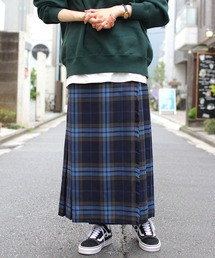O'NEIL of DUBLIN | O'NEIL of DUBLIN/オニールオブダブリン　タータンロングニットスカート　WOOL TARTAN LONG KILT SKIRT　#12491(スカート)