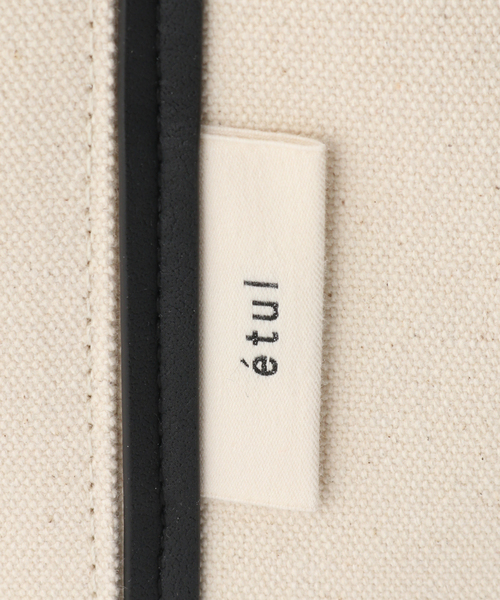etul(エツル)の「etul Canvas Line L(トートバッグ・レディース・ブラック/キャメル・FREE)」の12枚目の写真