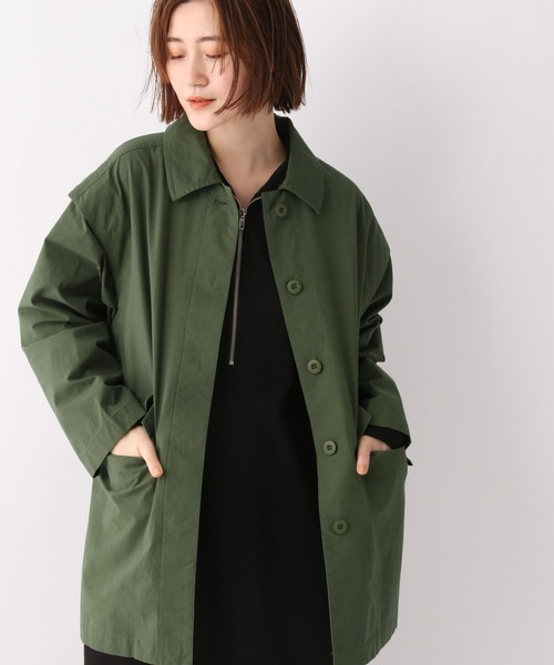 A part by（アパートバイ）の「ベストにもなる／【一部店舗限定】2WAYミリタリージャケット　127084（ミリタリージャケット・レディース・ブラック/カーキ・FREE）」の19枚目の写真