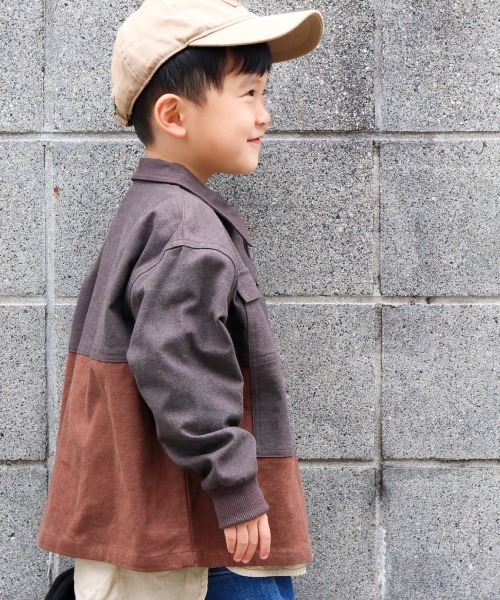 MAKE YOUR DAY(メイクユアデイ)の「ワークシャツジャケット■100~140cm(シャツ/ブラウス・キッズ・ダークブラウン/ネイビー・100/140/110/130/120)」の19枚目の写真
