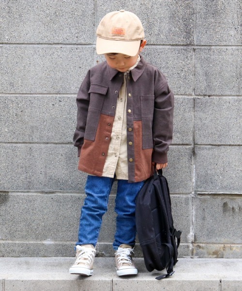 MAKE YOUR DAY(メイクユアデイ)の「ワークシャツジャケット■100~140cm(シャツ/ブラウス・キッズ・ダークブラウン/ネイビー・100/140/110/130/120)」の18枚目の写真