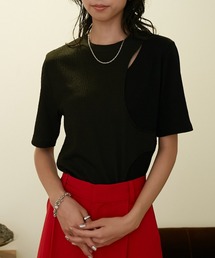 VACANCY | アシンメトリーカットTシャツ(Tシャツ/カットソー)