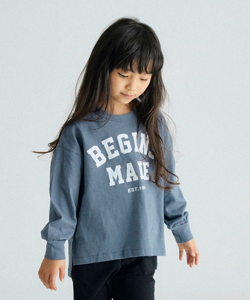 FOV（フォブ）の「フォブ BEGINS MADE L/S Tシャツ（Tシャツ/カットソー・キッズ・ベージュ系その他/ブラック/ブルー系その他・L/S/M/XL）」の3枚目の写真