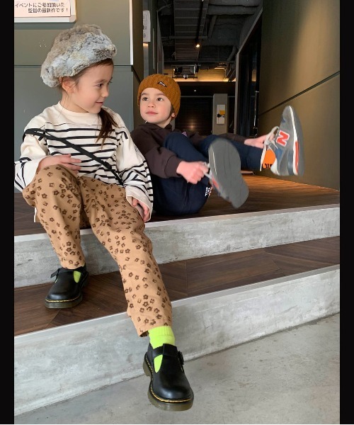 カラーツイル 総柄 マウンテン ロングパンツ