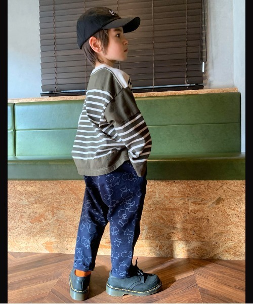 カラーツイル 総柄 マウンテン ロングパンツ