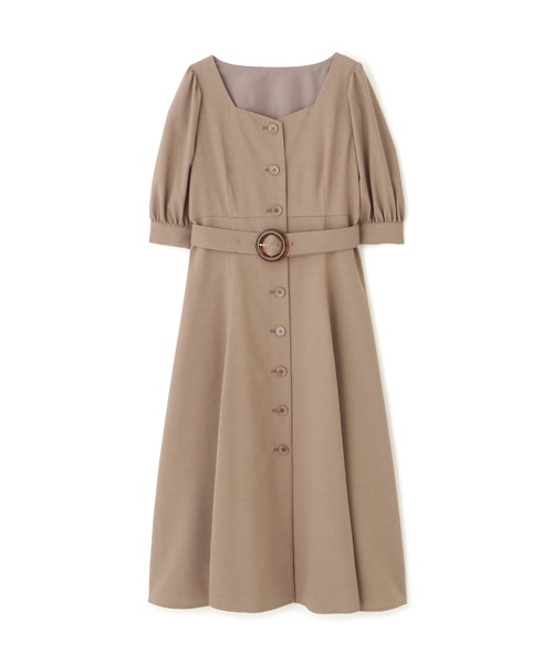 PROPORTION BODY DRESSING（プロポーションボディドレッシング）の「パフスリーブフレアワンピース / 1212240810（ワンピース・レディース・ブラウン/ライトグリーン・SMALL/MEDIUM）」の14枚目の写真