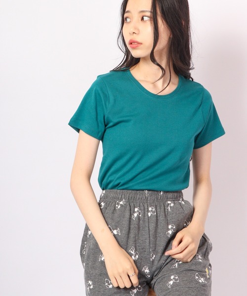 ACE(エース)の「ACE オーガニックコットン フライス Tシャツ デオドラント UV加工(Tシャツ/カットソー・レディース・パープル/ホワイト/オレンジ/カーキ/ブルーグリーン/ライトブルー/ブラック/グレー/チャコールグレー/マスタード/ブラウン/ピンク/ライトピンク・XL/L/M/3L/4L/LL)」の8枚目の写真