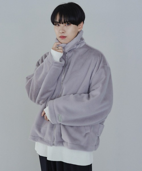 EDEL（エーデル）の「EDEL - ビッグカラーファーブルゾン（ブルゾン・メンズ・ホワイト/ブラック/グレー・MEDIUM/LARGE）」の3枚目の写真