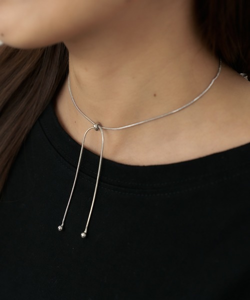 Geel（ギール）の「Geel/2wayチョーカーネックレス（ネックレス・レディース・シルバー・FREE）」の9枚目の写真