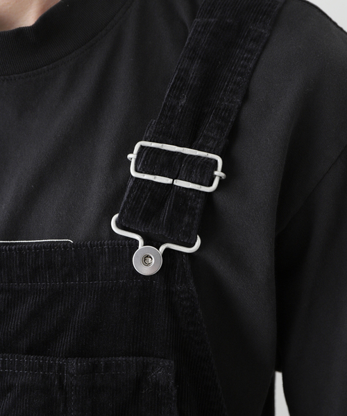 WESTOVERALLS（ウエストオーバーオールズ）の「【WESTOVERALLS / ウェストオーバーオールズ】CORD COVERALL（サロペット/オーバーオール・メンズ・ブラック・MEDIUM）」の2枚目の写真