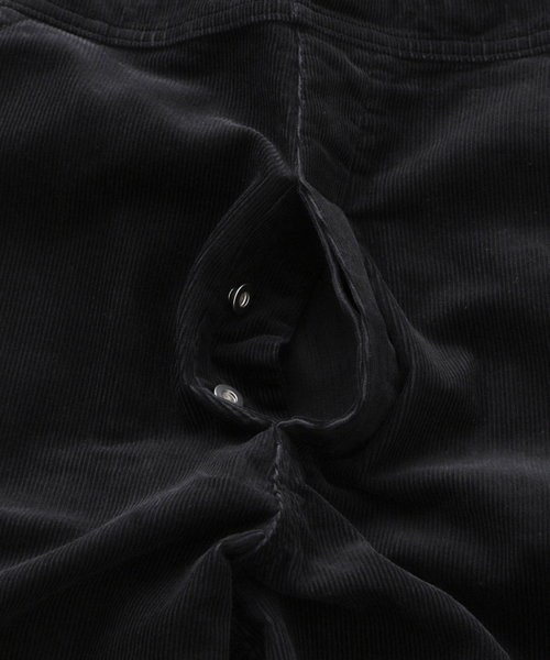 WESTOVERALLS（ウエストオーバーオールズ）の「【WESTOVERALLS / ウェストオーバーオールズ】CORD COVERALL（サロペット/オーバーオール・メンズ・ブラック・MEDIUM）」の6枚目の写真