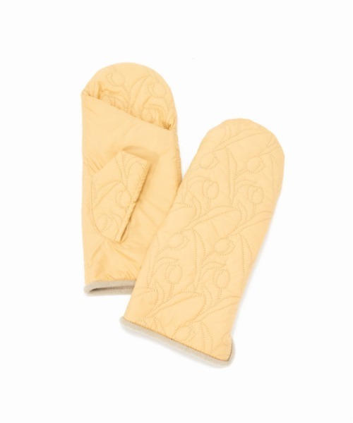 Casselini（キャセリーニ）の「Casselini(キャセリーニ)チューリップキルティングミトン（手袋・レディース・ブラック/ピンク/ブルー/クリーム・FREE）」の6枚目の写真