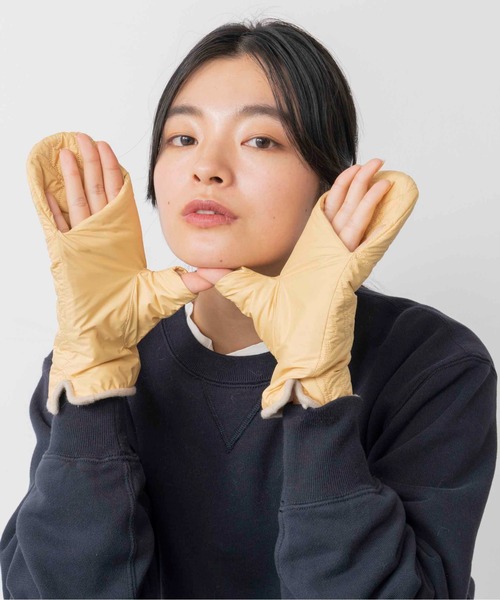 Casselini（キャセリーニ）の「Casselini(キャセリーニ)チューリップキルティングミトン（手袋・レディース・ブラック/ピンク/ブルー/クリーム・FREE）」の9枚目の写真