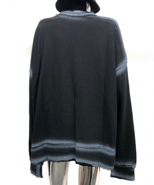 XU（エックスユー）の「【XU/エックスユー】spray sweat shirt / スウェット トレーナー 長袖トップス 秋服 冬服 オーバーサイズ スウェット ビッグサイズ（スウェット・メンズ・ホワイト/ブラック・ONE SIZE）」の5枚目の写真