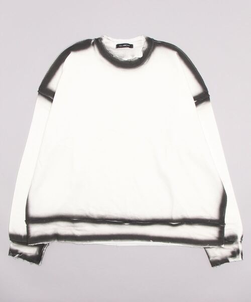 XU（エックスユー）の「【XU/エックスユー】spray sweat shirt / スウェット トレーナー 長袖トップス 秋服 冬服 オーバーサイズ スウェット ビッグサイズ（スウェット・メンズ・ホワイト/ブラック・ONE SIZE）」の8枚目の写真