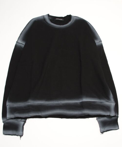 XU（エックスユー）の「【XU/エックスユー】spray sweat shirt / スウェット トレーナー 長袖トップス 秋服 冬服 オーバーサイズ スウェット ビッグサイズ（スウェット・メンズ・ホワイト/ブラック・ONE SIZE）」の4枚目の写真