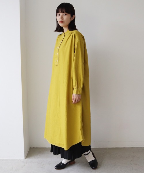 bulle de savon(ビュルデサボン)の「《染め替え》製品染めオックスコックワンピース(ショルダーバッグ・レディース・イエロー/ブルー・FREE)」の2枚目の写真