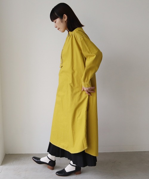 bulle de savon(ビュルデサボン)の「《染め替え》製品染めオックスコックワンピース(ショルダーバッグ・レディース・イエロー/ブルー・FREE)」の8枚目の写真