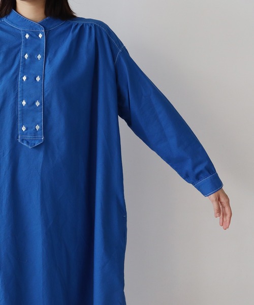 bulle de savon(ビュルデサボン)の「《染め替え》製品染めオックスコックワンピース(ショルダーバッグ・レディース・イエロー/ブルー・FREE)」の13枚目の写真