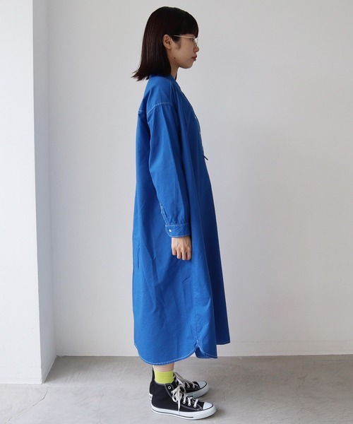 bulle de savon(ビュルデサボン)の「《染め替え》製品染めオックスコックワンピース(ショルダーバッグ・レディース・イエロー/ブルー・FREE)」の16枚目の写真