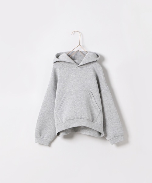 LOWRYS FARM（ローリーズファーム）の「ダンボールフーディー　166102（パーカー・キッズ・チャコールグレー/ベージュ/グレー・110cm/120cm/130cm/140cm/150cm）」の2枚目の写真