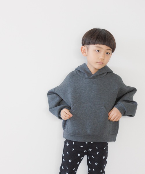 LOWRYS FARM（ローリーズファーム）の「ダンボールフーディー　166102（パーカー・キッズ・チャコールグレー/ベージュ/グレー・110cm/120cm/130cm/140cm/150cm）」の16枚目の写真