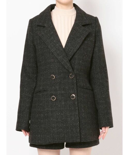 RESEXXY（リゼクシー）の「ツイードテーラードジャケット【セットアップ着用可能】（テーラードジャケット・レディース・ホワイト/ブラック/ブルー・FREE）」の16枚目の写真