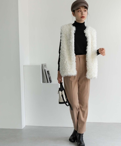 Edit Sheen（エディットシーン）の「【スタイリストプロデュース】プードルファーベスト（その他アウター・レディース・アイボリー・M）」の20枚目の写真