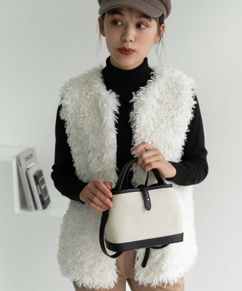 Edit Sheen（エディットシーン）の「【スタイリストプロデュース】プードルファーベスト（その他アウター・レディース・アイボリー・M）」の15枚目の写真