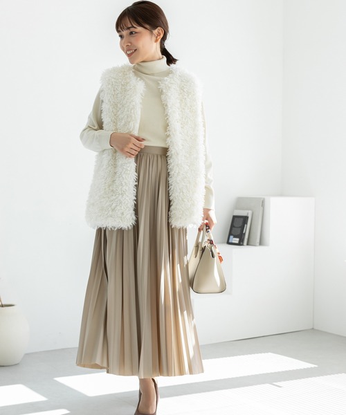 Edit Sheen（エディットシーン）の「【スタイリストプロデュース】プードルファーベスト（その他アウター・レディース・アイボリー・M）」の6枚目の写真