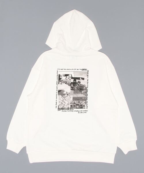 GLOBAL WORK（グローバルワーク）の「USAグラフィックパーカー/AND YUA ANY/164089（パーカー・キッズ・ホワイト/グレー/ブラック/ベージュ/チャコールグレー・160cm/150cm）」の22枚目の写真