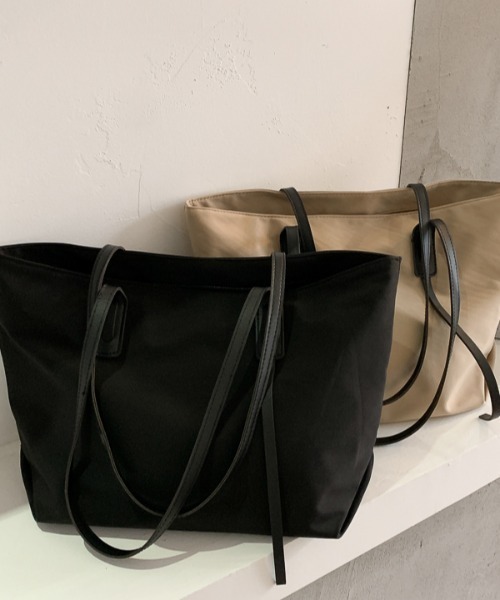 yuue' ( wear )(ユーイ)の「大容量シンプルトートバッグ(トートバッグ・レディース・ホワイト/ブラック/カーキ・FREE)」の14枚目の写真