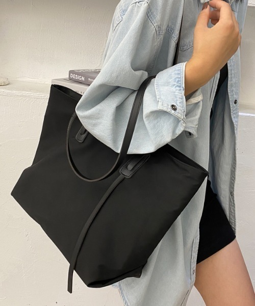yuue' ( wear )(ユーイ)の「大容量シンプルトートバッグ(トートバッグ・レディース・ホワイト/ブラック/カーキ・FREE)」の18枚目の写真