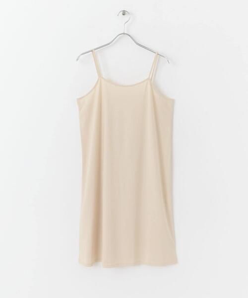SENSE OF PLACE by URBAN RESEARCH（センスオブプレイスバイアーバンリサーチ）の「インナーキャミワンピース（その他アンダーウェア/インナー・レディース・ブラック/ベージュ・ONE）」の5枚目の写真