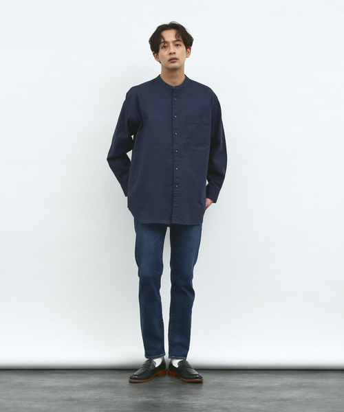KATO`(カトー)の「【KATO`】ワイド バンドカラーシャツ(シャツ/ブラウス・メンズ・カーキ/ブラック/ネイビー/グレイッシュベージュ・48/46)」の17枚目の写真
