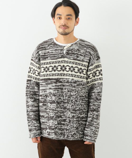 MOUNTAIN RESEARCH(マウンテンリサーチ)の「【MOUNTAIN RESEARCH/マウンテンリサーチ】Tibetan Knit(ニット/セーター・メンズ・ブラウン・LARGE/X-LARGE)」の3枚目の写真