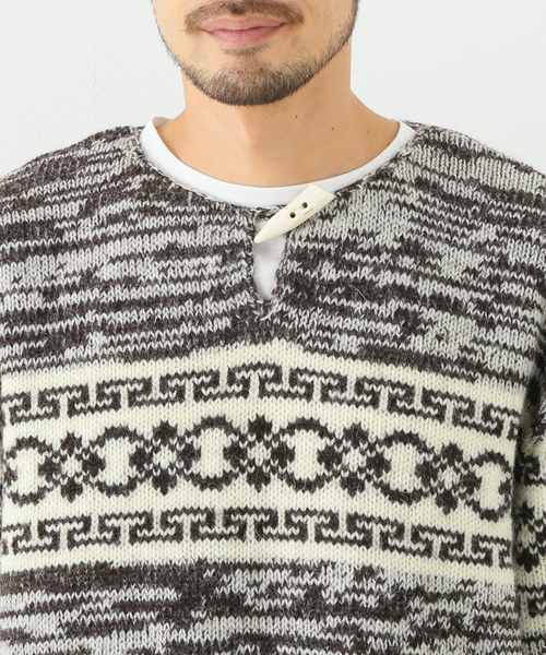 MOUNTAIN RESEARCH(マウンテンリサーチ)の「【MOUNTAIN RESEARCH/マウンテンリサーチ】Tibetan Knit(ニット/セーター・メンズ・ブラウン・LARGE/X-LARGE)」の6枚目の写真