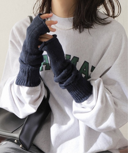 JOURNAL STANDARD(ジャーナルスタンダード)の「【Calimar/カリマール】ACRY/WOOL LONG HAND WARMER:ハンドウォーマー(手袋・レディース・チャコールグレー/キャメル/ネイビー/カーキ・FREE)」の8枚目の写真