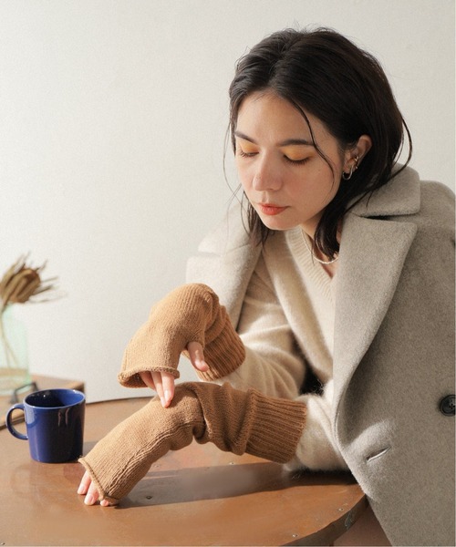 JOURNAL STANDARD(ジャーナルスタンダード)の「【Calimar/カリマール】ACRY/WOOL LONG HAND WARMER:ハンドウォーマー(手袋・レディース・チャコールグレー/キャメル/ネイビー/カーキ・FREE)」の10枚目の写真