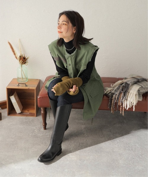 JOURNAL STANDARD(ジャーナルスタンダード)の「【Calimar/カリマール】ACRY/WOOL LONG HAND WARMER:ハンドウォーマー(手袋・レディース・チャコールグレー/キャメル/ネイビー/カーキ・FREE)」の15枚目の写真