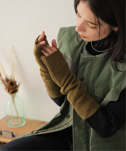 セール】【Calimar/カリマール】ACRY/WOOL LONG HAND WARMER:ハンド