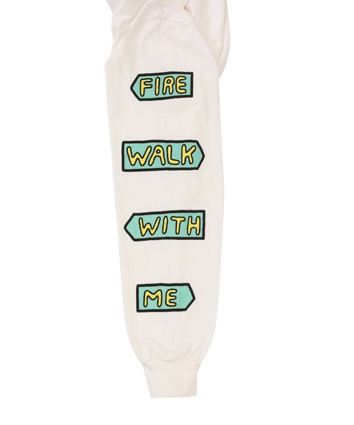 PUNYUS(プニュズ)の「FIRE WALKロンT(Tシャツ/カットソー・レディース・ブラック/グリーン/ホワイト・2/1/4/3)」の6枚目の写真