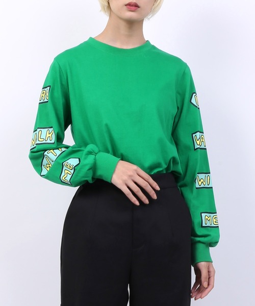 PUNYUS(プニュズ)の「FIRE WALKロンT(Tシャツ/カットソー・レディース・ブラック/グリーン/ホワイト・2/1/4/3)」の16枚目の写真