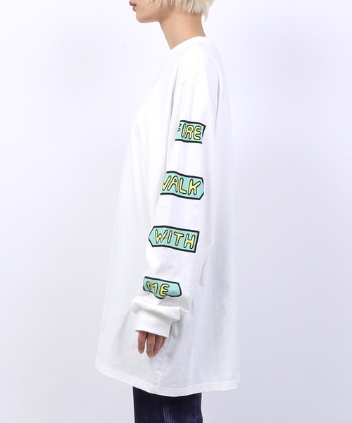 PUNYUS(プニュズ)の「FIRE WALKロンT(Tシャツ/カットソー・レディース・ブラック/グリーン/ホワイト・2/1/4/3)」の19枚目の写真