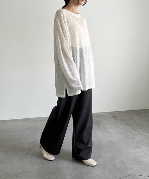 cona（コナ）の「【ZOZO限定】ウエスト紐スラックス（スラックス