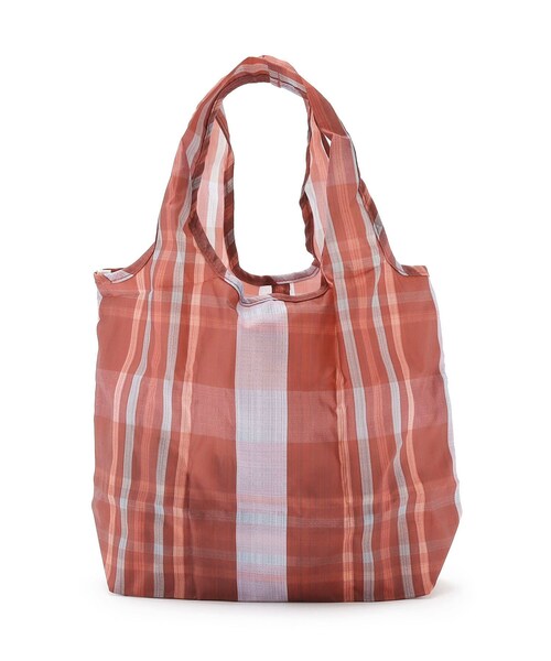 LAURA ASHLEY(ローラアシュレイ)の「コルトンチェック柄 マイバッグS(エコバッグ/サブバッグ・レディース・レッド系4・00)」の5枚目の写真