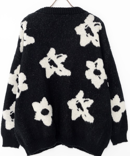 CavariA（キャバリア）の「『CavariA/キャバリア』総柄ジャガード起毛カーディガン（カーディガン/ボレロ・メンズ・マスタード/ブルー/ブラック・M/L）」の17枚目の写真